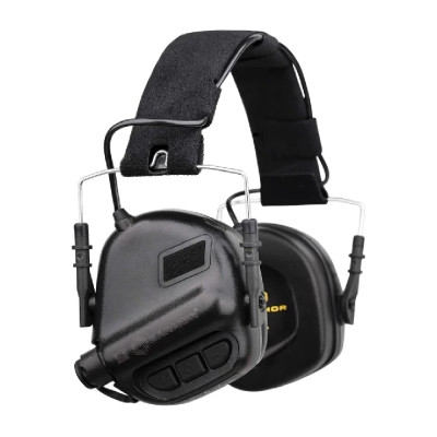 Активные наушники Earmor М31. Черный. Защита IPX-5, ударопрочные