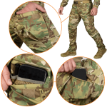 Штани тактичні карго Герць 2.0 Twill Camotec. Мультикам 6