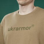 Мужская футболка с логотипом Logo Tee Ukrarmor. Cotton. Цвет койот 2