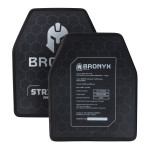 Полиэтиленовая бронеплита 3 класса Bronyx. Вес 1.42 кг. Размер М (25х30 см) 3