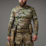 Рашгард тактический Raptor Rashguard Multicam. Slim fit, полиэстер 8