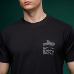 Футболка Ukrarmor Basic Military T-Shirt. HMMWV. Cotton and Elastane, черный 3