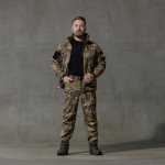Комплект одежды Softshell Hawk Jacket & Pants. Защита от ветра и влаги. Мультикам 2