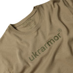 Мужская футболка с логотипом Logo Tee Ukrarmor. Cotton. Цвет койот 4