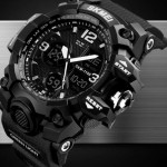 Тактические часы Skmei 1155. Водостойкий корпус. Черный 2