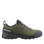 Трекінгові кросівки Salomon X Ward Leather Gore-Tex®. Оливково-чорні Трекінгові кросівки Salomon X Ward Leather Gore-Tex®. Оливково-чорні