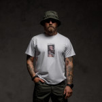 Футболка Basic Military T-Shirt. Battle Pup. Cotton/Elastane. Білий 3