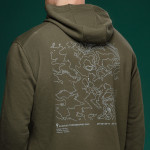 Худи M1 Mono коллекция Avdiivka. Топографическая карта. Cotton and polyester. олива 5