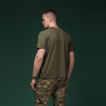Комплект футболок Basic Military T-shirt. Материал Cottone/Elastane, олива 5