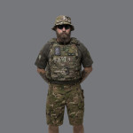 Шорты тактические BDU Shorts I. Cotton and polyester. Мультикам 4