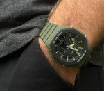 Тактические часы Casio G-SHOCK GA-2110SU. Водостойкий корпус. Олива 4