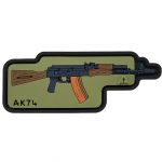 Патч (шеврон) «AK-74» від А.Т.А.К.А. М’який ПВХ пластик. Олива