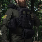 Потрійний підсумок під магазини АК/АR. Cordura 1000. Molle. Чорний 2