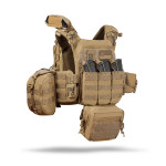 Комплект спорядження Commando Elite Tactical Assault Kit. Під 27х35.5 см бронеплити. Койот 11