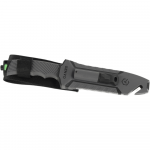 Нож Ganzo G8012V2 серый с паракордом и кресалом. Углеродистая сталь 6