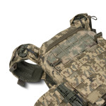 Плитоноска покращена (PRO) під бронеплити 25х30 см. Піксель (ММ-14) 10