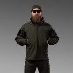 Куртка тактична Softshell Hawk Jacket. Захист від вітру та вологи.  Олива 3